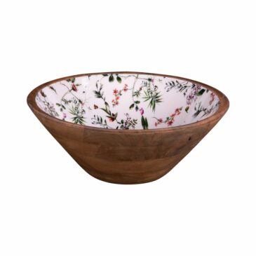 Saladier en manguier Champêtre D30cm - Table Passion