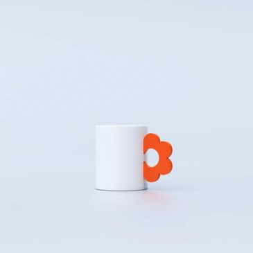 Mug fleur orange - Fluid Market