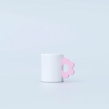 Mug fleur rose - Fluid Market