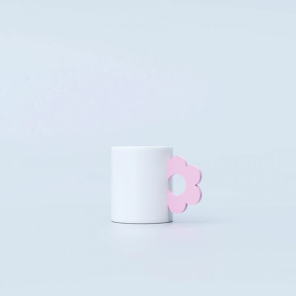 Mug fleur rose - Fluid Market