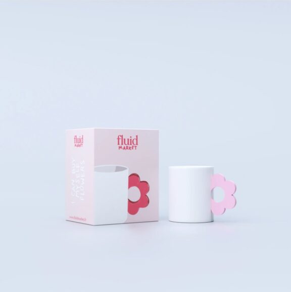 Mug fleur rose - Fluid Market – Image 2