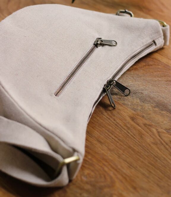 Sac Demi-lune Andréa / Jute - Hindbag – Image 3