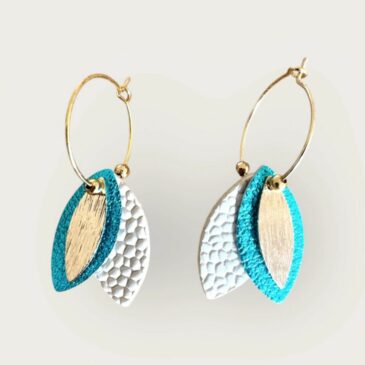 Boucles d'oreilles Mini Tilda / Turquoise - Atelier Gustave