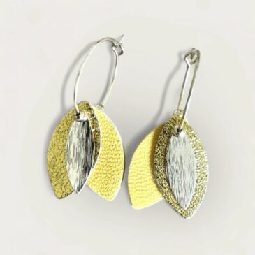 Boucles d'oreilles Mini Tilda / Jaune & Or - Atelier Gustave