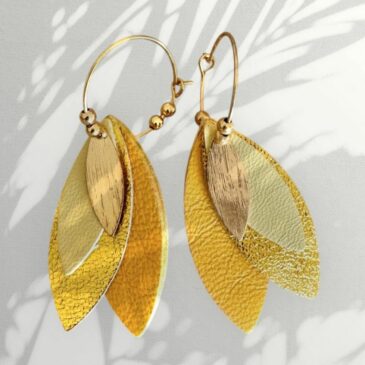 Boucles d'oreilles Tilda / Jaune - Atelier Gustave