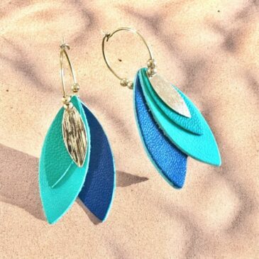 Boucles d'oreilles Tilda / Exotica Blue - Atelier Gustave