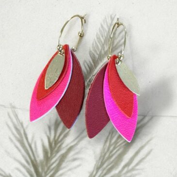 Boucles d'oreilles Tilda / Exotica Pink - Atelier Gustave
