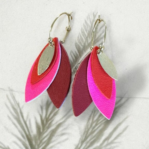 Boucles d'oreilles Tilda / Exotica Pink - Atelier Gustave