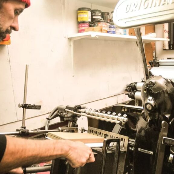 Carte Letterpress Merci / Hortensia & Doré - Atelier Letterpress – Image 3