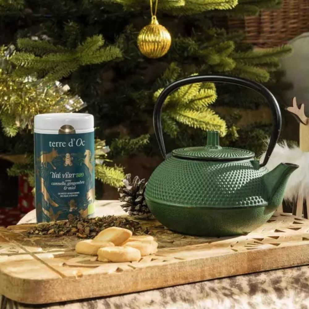 Thé de Noël 2025 - Thé vert Cannelle, Gingembre & Miel / Pain d'Épices - Terre d'Oc