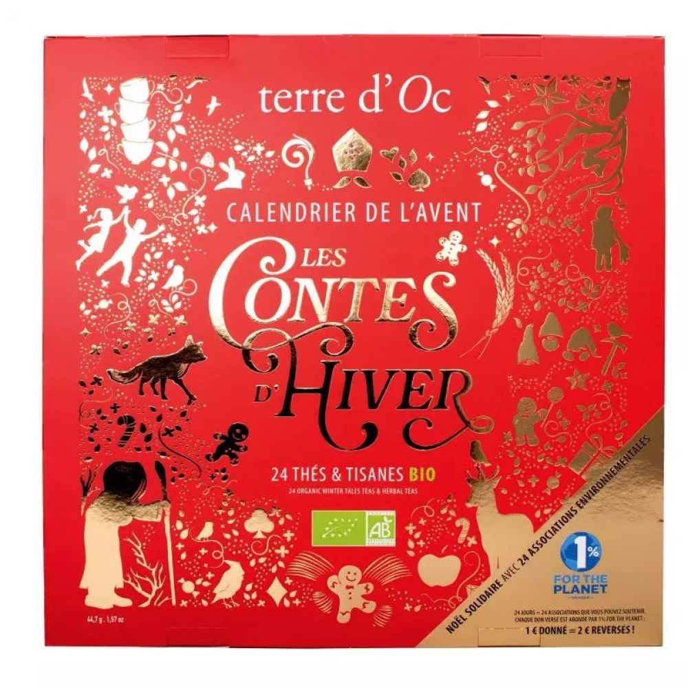 Calendrier de l'Avent 2025  - 24 thés et infusions - Terre d'Oc