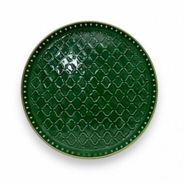 Plateau Riviera / Vert Tamegroute Ø45cm - Bazardeluxe