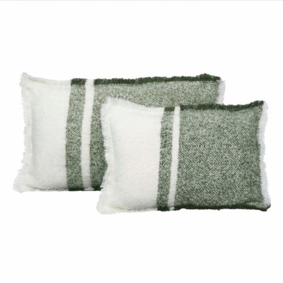 Coussin Megève Kaki / 40x60cm - Haomy