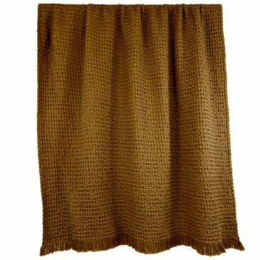 Plaid Tempo II Gold / 130x200cm - Haomy