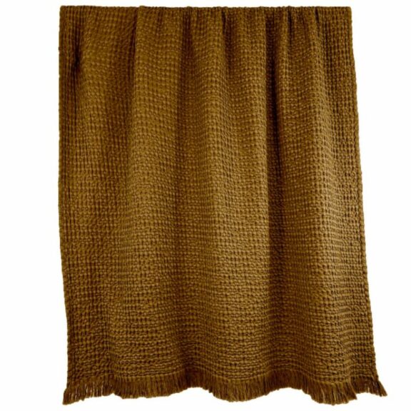 Plaid Tempo II Gold / 130x200cm - Haomy
