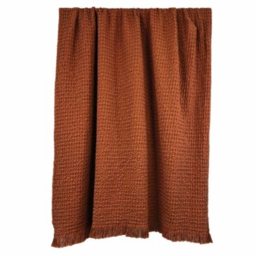 Plaid Tempo II Brick / 130x200cm - Haomy