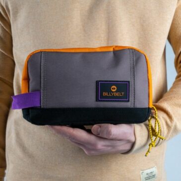 Trousse de toilette Taupe et Orange - BillyBelt