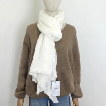 Echarpe en mohair / Blanc - Maëlys Paris