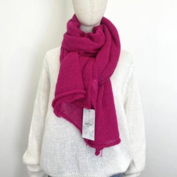 Echarpe en mohair / Framboise - Maëlys Paris