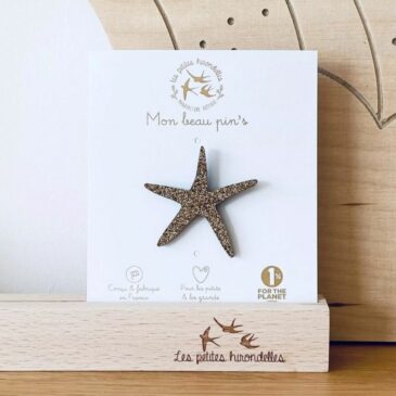Pin's Etoile de mer dorée - Les Petites Hirondelles