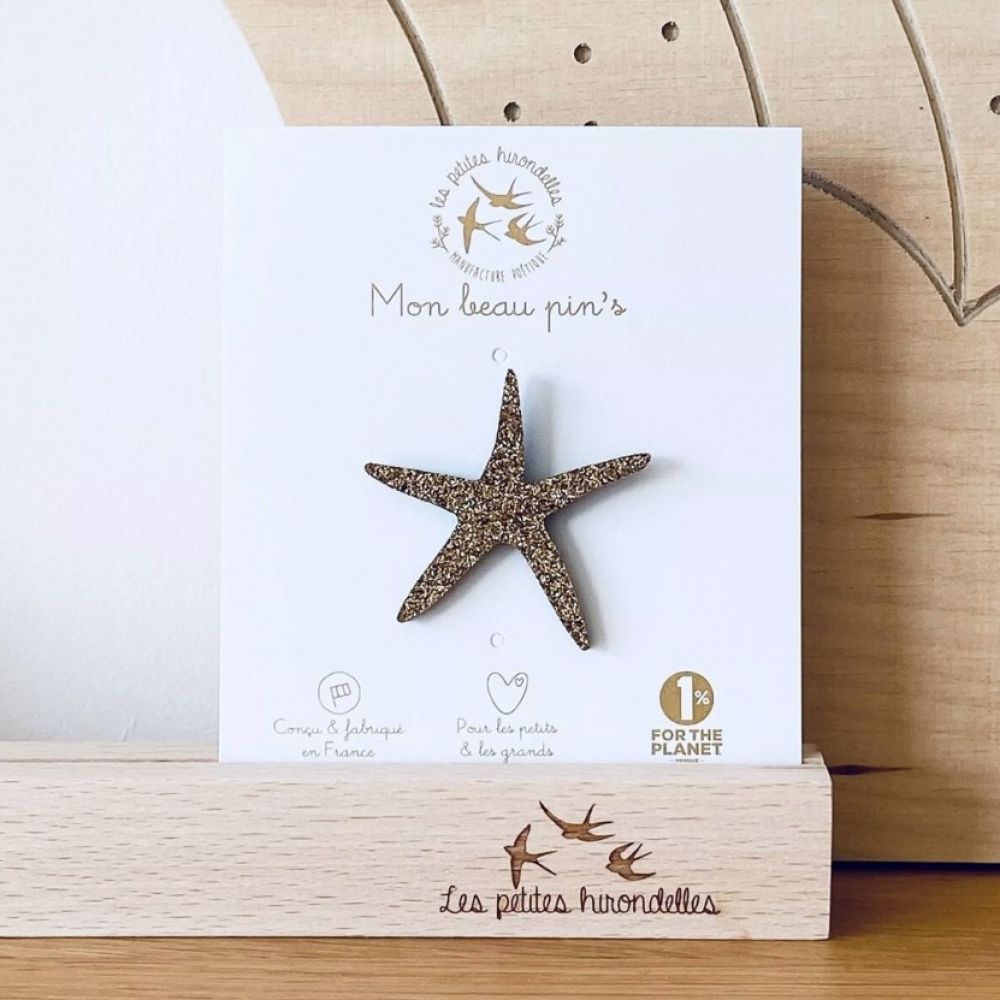 Pin’s Etoile de mer dorée – Les Petites Hirondelles