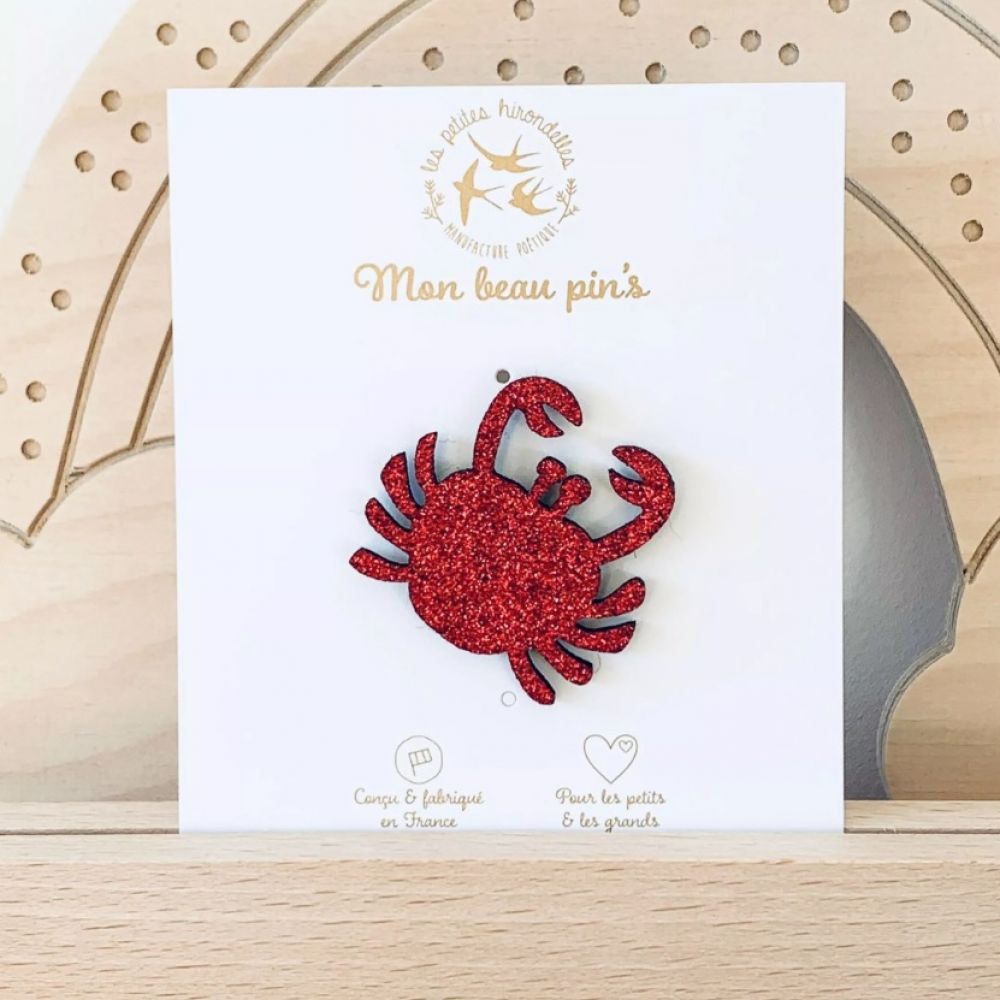 Pin’s Crabe rouge – Les Petites Hirondelles