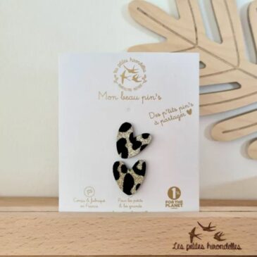 Pin's à partager Coeurs léopard - Les Petites Hirondelles