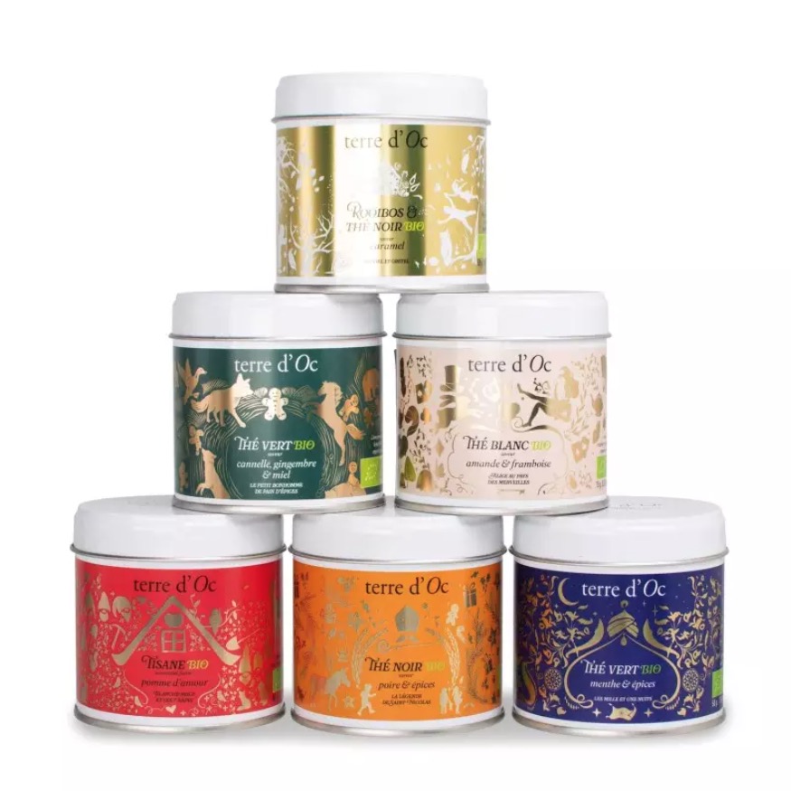 Thé de Noël 2025 - Coffret de 6 thés et tisanes de Noël - Terre d'Oc – Image 2