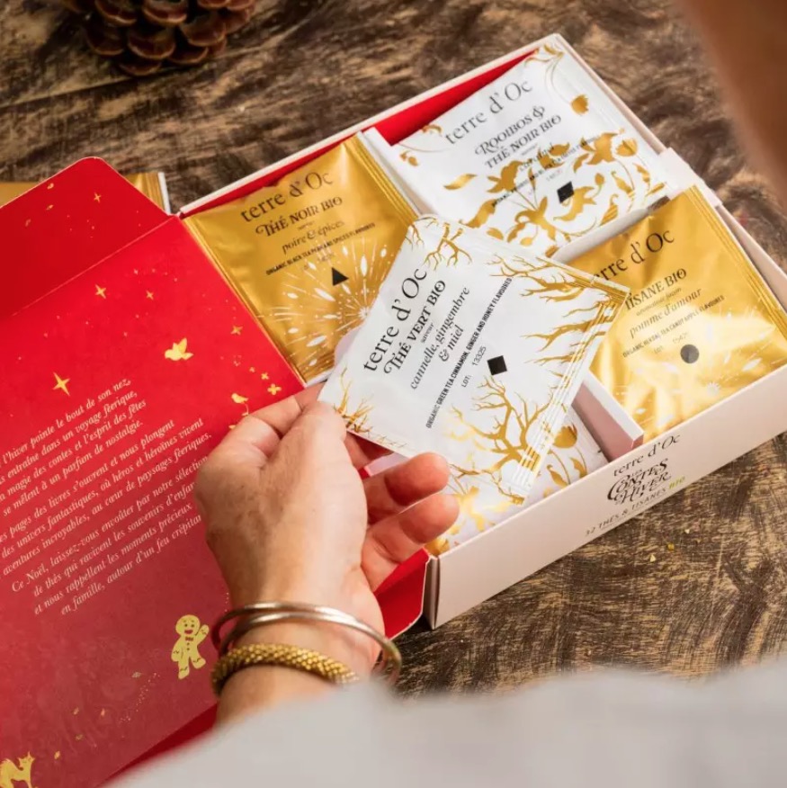 Thé de Noël 2025 - Coffret de 32 infusettes  - Terre d'Oc – Image 3