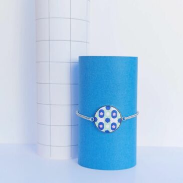 Bracelet élastique lurex argenté Ø25mm - Yaya Factory