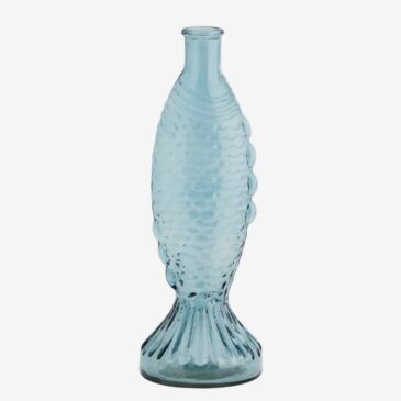 Vase Poisson bleu H30cm - Madam Stoltz