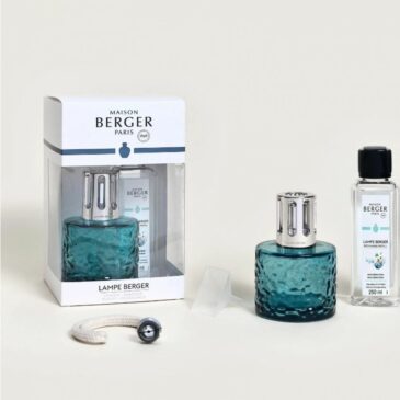 Coffret lampe Berger Mirage Bleue + 250ml Bleu séduction - Maison Berger