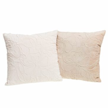 Coussin Floral beige 45x45cm - Amadeus