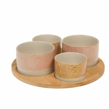 Plateau apéro Positive 4 bols - Amadeus