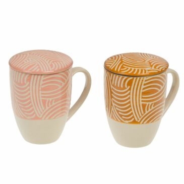 Tisanière / Mug filtre Positive rose - Amadeus