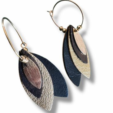 Boucles d'oreilles Tilda / Black Magic - Atelier Gustave