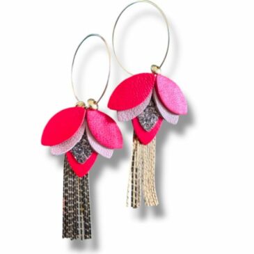 Boucles d'oreilles Ninon / Coquelicot - Atelier Gustave