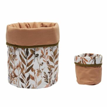 Duo de corbeilles de rangement / Collection Caramel Forest - BB&Co