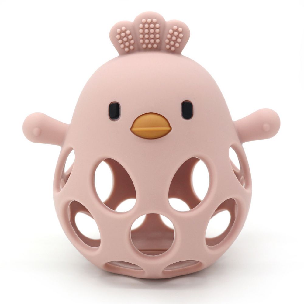 Balle de dentition poussin rose - Magni BB&Co