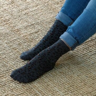 Chaussettes léopard en coton peigné / Noir - BillyBelt