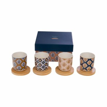 Coffret 4 tasses à expresso Laure - Amadeus