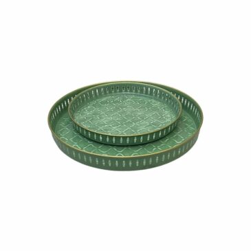 Plateau Riviera / Vert Almond Ø45cm - Bazardeluxe