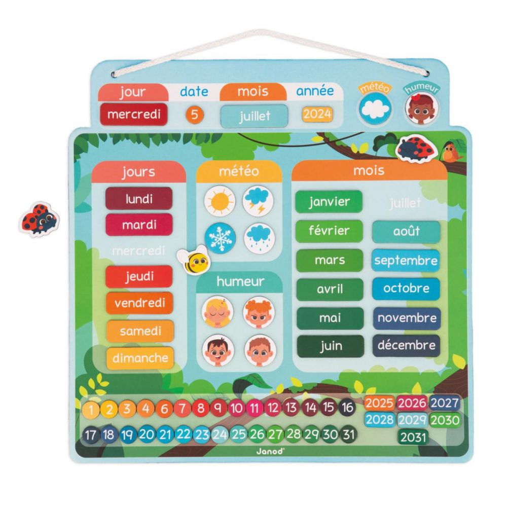 Calendrier magnétique - Janod