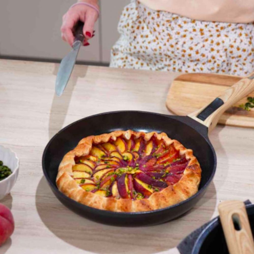 Poêle 28 cm à poignée amovible (non incluse) / Noir Graphite - CookUt