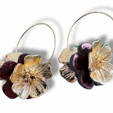 Boucles d'oreilles Florence / Terre de Sienne - Atelier Gustave