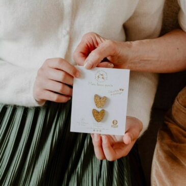 Pin's à partager Coeurs dorés - Les Petites Hirondelles