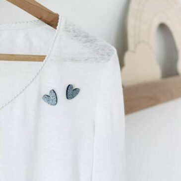 Pin's à partager Coeurs argentés - Les Petites Hirondelles