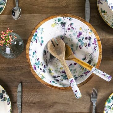 Saladier en manguier Garden D30cm - Table Passion