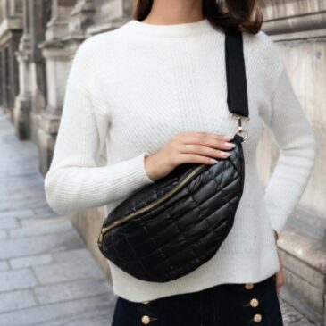 Sac Banane matelassé / Noir