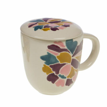 Tisanière / Mug filtre Paula coloris écru - Amadeus